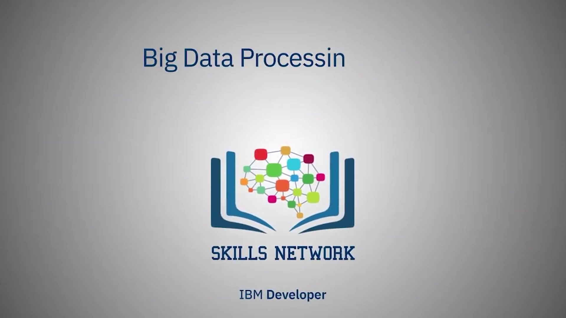 Big Data Processing Tools